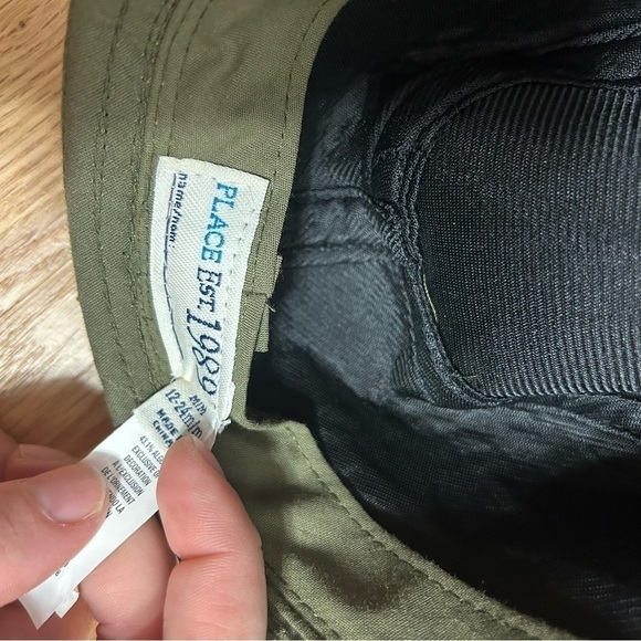 Children’s Place Camouflage Fedora Hat 12-24 mos Green Kids Baby - Picture 6 of 6